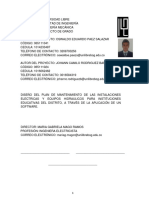 Proyécto, Manual Instalación Software y Memoria de Cálculos