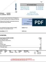 Nashville Water Bill Details for Monroe Guitar Company