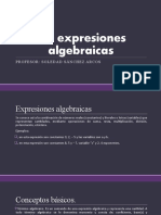 Las Expresiones Algebraicas
