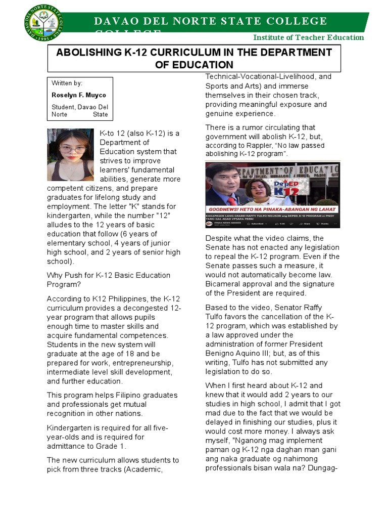 Column Writing PDF K12