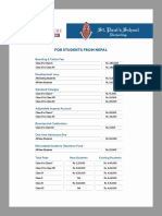 FEE STRUCTURE 2023 Nepal