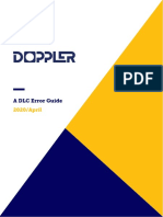 Doppler After Sales Error Guide - Blue Edition