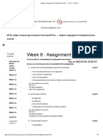Week 9: Assignment 9: (Https://swayam - Gov.in)