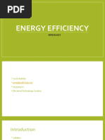 ENERGY EFFICIENCY Introduction