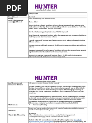 lesson plan 1  science