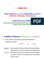 CHM 215 Alkenes (2019)