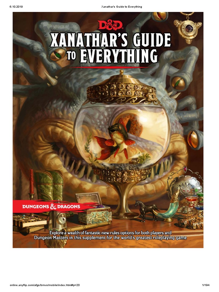 Xanathar's Guide to Everything PDF