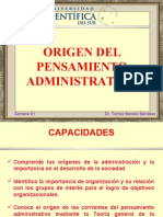 Orígenes del pensamiento administrativo