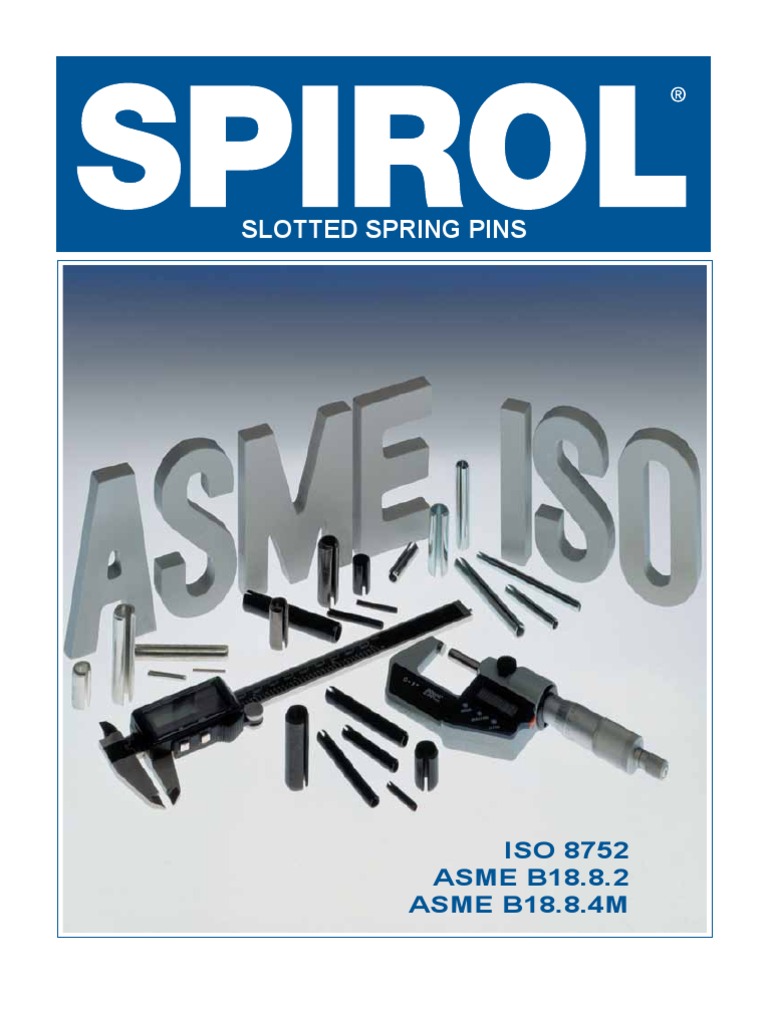 Spirol Pins Bissel Pins Tension Pins SLTP Us PDF Steel