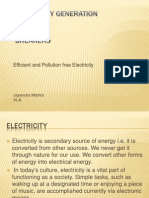 Efficient and Pollution Free Electricity: Jayendra Mishra Vi-A