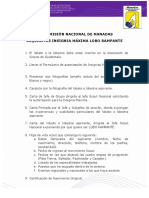 Requisitos Del Expediente de Lobo Rampante Senadi 2021