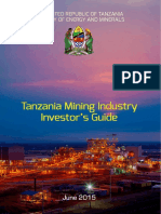 TANZANIA Mining Industry Investor Guide - June 2015 - 1 SW