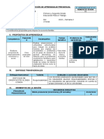 SESIÓN DE APRENDIZAJE #2 - 1 Y 2 Grado