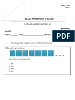 Prueba 3º CAP 1 Números Hasta El 1000