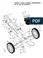 Wheeled Weedtrimmer - Model Number PPWT6002