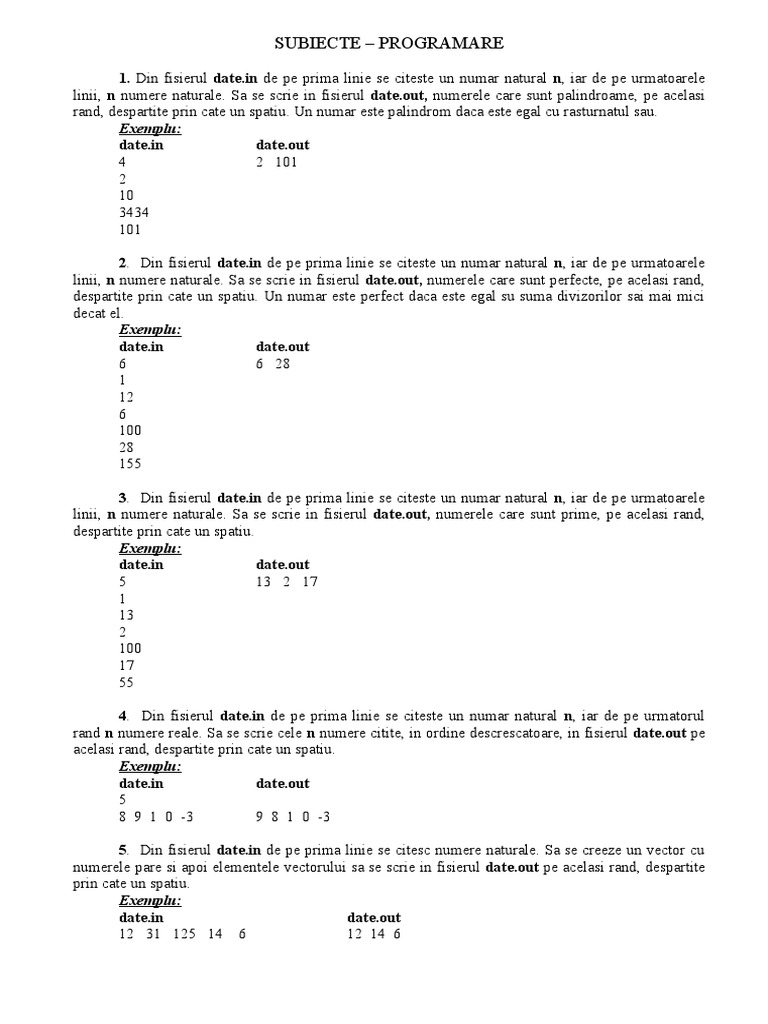 Sub Programare Atestat | PDF