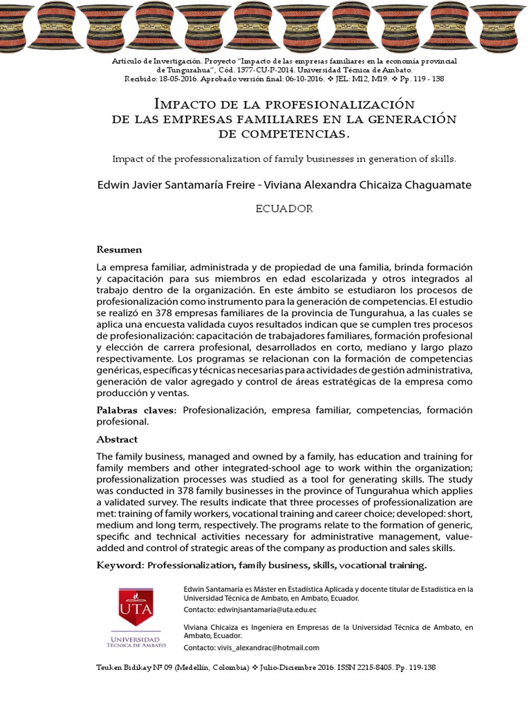 Profesionalización en Empresas Familiares | PDF