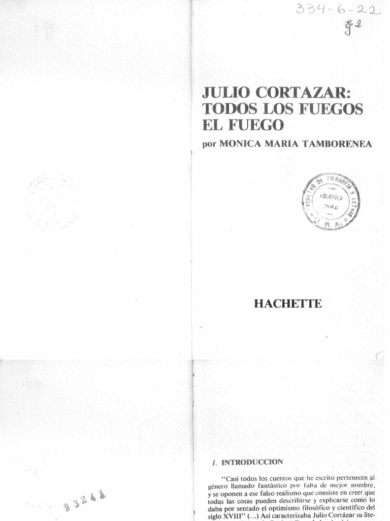 TAMBORENEA - Todos Los Fuegos, El Fuego | PDF