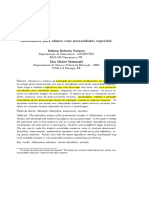 Matemática para alunos com necessidades especiais