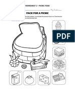 Worksheet 2 - Picnic Food