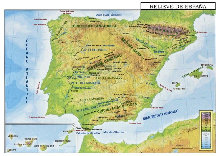 Mapa Físico España | PDF