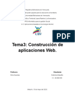 Tema 3. Construcción de Aplicaciones Web (Andreina)