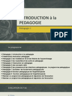 Introduction À La Pedagogie