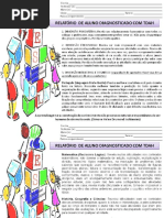 Relatório de Aluno com TDAH e TOD | PDF | Transtorno de déficit de ...
