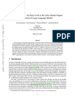 Gpts Are GPTS: An Early Look at The Labor Market Impact Potential of Large Language Models