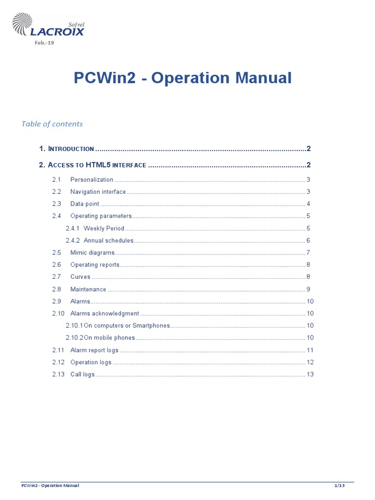 PCWin2 Operation Manual Guide | PDF | Computer Network | Internet