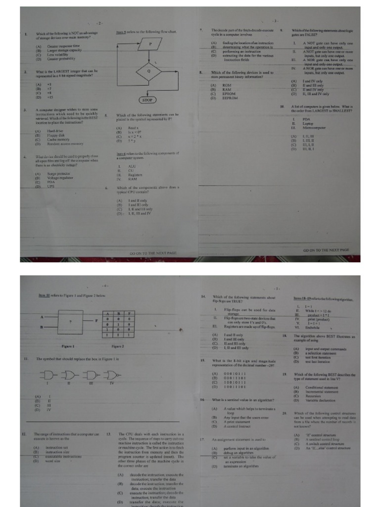 CompSci U1 P1 2014 | PDF