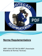 Norma Regulamentadora sobre Equipamento de Proteção Respiratória