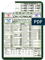 Character Sheet - Modern - Basic Autocalc - Call of Cthulhu 7th Ed 7