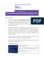 Comunicado - Apertura Concurso Fondecy Regular 2024