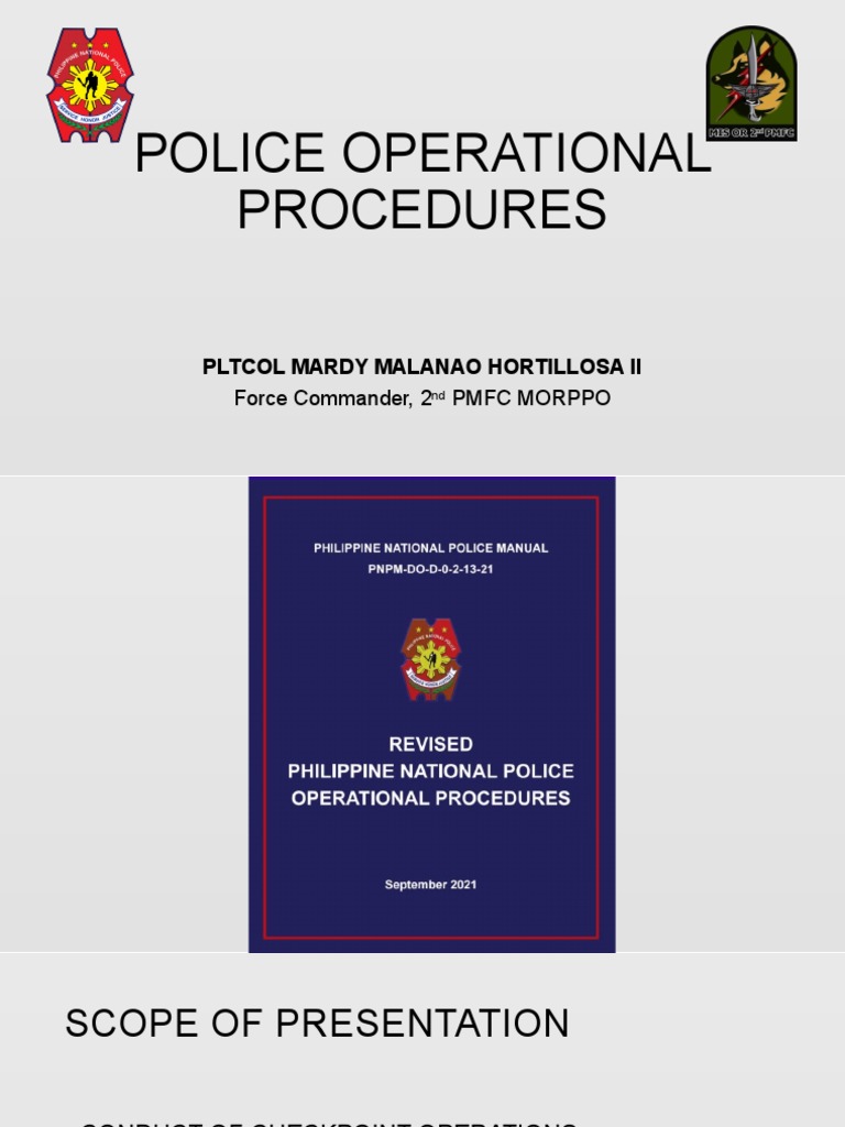 Police Operational Procedures PDF Search And Seizure Search Warrant