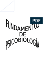 Fundamentos de Psicobiología - Apuntes Facultad Psicología de Oviedo