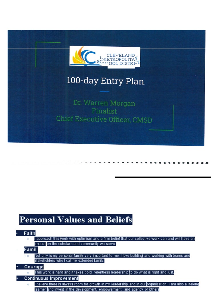 What Is 100 Day Plan