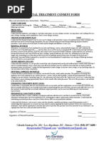 Dental Treatment Informed Consent Form | PDF | Dentistry | Human Tooth