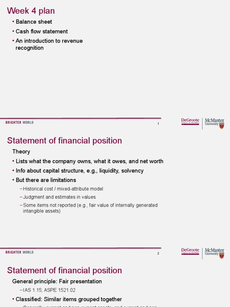 Financial Statements Overview | PDF | Balance Sheet | Cash Flow Statement