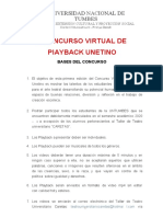 1 Concurso Virtual de Piayback Unetino: Unive A NAC E