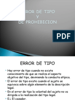 Error de Tipo y de Prohibición