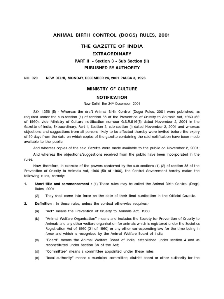 abc-dogs-rules-2001-pdf-animal-welfare-cruelty-to-animals