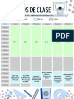 Horario de Clases BSH - Certus