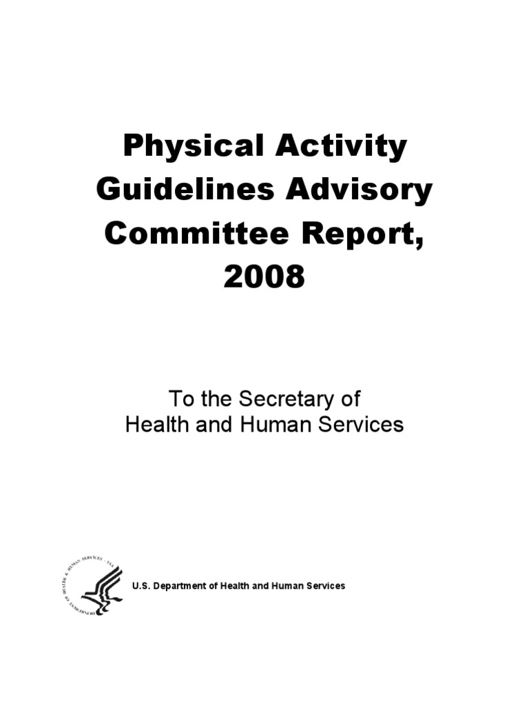 Physical Activity Guidelines Advisory Committee Report | PDF | Physical ...