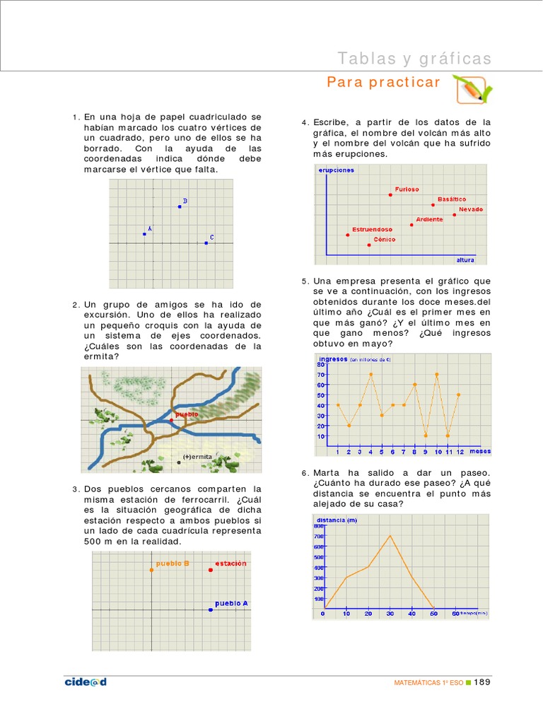 EnunciadosEjerciciosTablasygraficas1ESO PDF