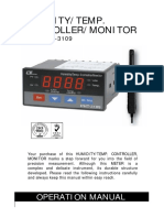 Controlador Humedad-Temperatura PHT-3109 Manual