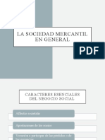 La Sociedad Mercantil en General