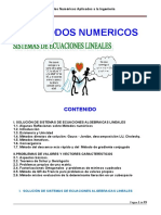 Apuntes Metodos Numericos - Sistema de Ecuaciones Lineales