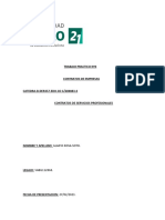 Trabajo Practico Nº4 Contratos de Empresas CATEDRA-B-DER357-EDH-CO C/280883-4 Contratos de Servicios Profesionales