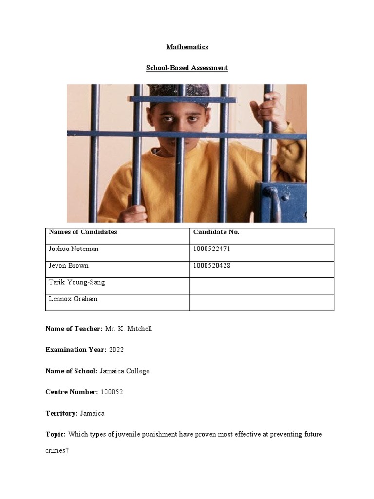Math SBA New | PDF